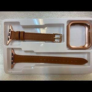 New 42mm/44mm Slim Leather Apple Watch band.
